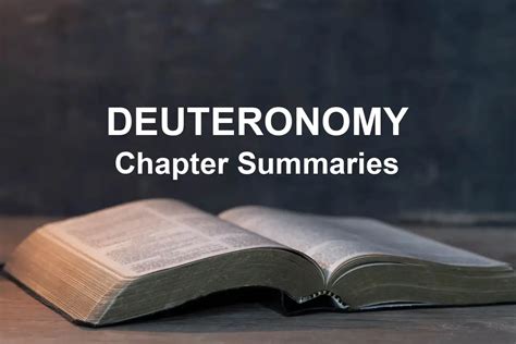 Deuteronomy 19 Chapter Summary .